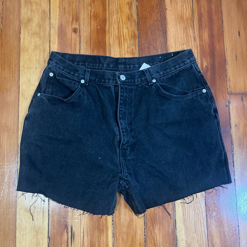 Black Denim Women's Shorts